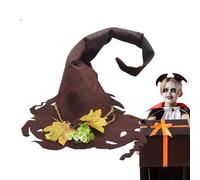 Kids Witch Hat - Halloween Costume Accessory for Girls Boys | Pointed Black Hat with Adjustable Strap, Lightweight Felt Material, Perfect for Trick or Treat, Party School Dress Up 3.15x15.75x37.01 in