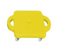 Kids with Handles Children Sensory Training Board Sit Down Sport Pp Material Suitable for Home Physical Education Recess D, yellow