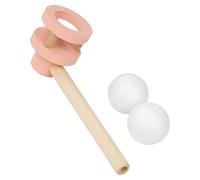 Kids Wood Blowing Game Balls Toy Breathing Control Floating Balls For Boy Girl Sensory Development For Children Parent Child Activity Toy