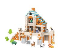 Kids Wooden Blocks - Stacking Blocks, Bright Color Construction Pieces, Education Toy | Hands On Thinking Ability Growth Activity Kit Imaginative Learning Tool For Travel Playtime