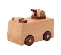 Kids Wooden Car Toy Engineering Vehicle Figure for Creative Play, Style K