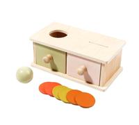 Kids Wooden Coin Ball Drop Box Educational Toy For Counting Sorting Math Learning Preschool Activity Non Toxic Wooden Educational Toy