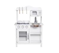 Kids Wooden Kitchen Set Pretend Play Toys Cooking Chef Birthday Xmas Gift UK HYGRAD® (White)