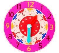 Kids Wooden Learning Clock Educational Time Telling Math Learning For Preschool Tool Kindergarten Elementary Stud