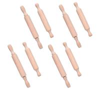 Kids Wooden Rolling Pin Small Baking Tool Unfinished Front Safe Cooking Gadget Portable Design for Pizza Dough Cookie Craft Projects Miniature Rolling Pin