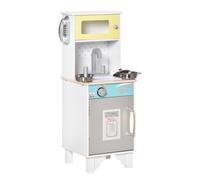 Kids Wooden Toy Kitchen Pretend Role Playset Play Cooking Set