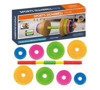 Kids Workout Barbell - Adjustable Weight Set, Exercise Training Toy, Body Fitness Equipment, Strength Development Toy, Outdoor Play Accessory, Fun Physical Activity | Boys Girls Home Gym Exercise