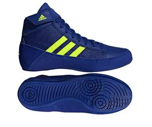 KIDS WRESTLING SHOES ADIDAS HAVOC BD7637 LIGHTWEIGHT BLUE JUNIOR