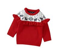 Kids Xmas Jumpers,Long Sleeve Crew Neck Santa Claus Snowflake Print Jumpers Tee Shirt Tops Crew Neck Pullover Hoodies Fall Winter Outfits Set Novelty Funny Naughty Theme Holiday Sweater for Children