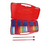 Kids Xylophone Professional Aluminum Colorful 25 Note Musical Instrument for Early Education Kindergarten Sturdy Lightweight Durable Rainbow Notes Carrying Case Included