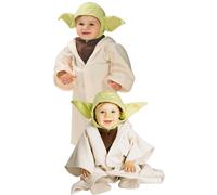 Kids Yoda Costume Star Wars Jedi master Force Robe Halloween Fancy Dress Party