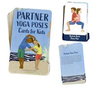 Kids Yoga Stories Partner Yoga Poses Cards for Kids - 40 Bright and Colorful Flashcards for Play Therapy, Brain Breaks, Classroom Yoga, Physical Education, Social Skills Development