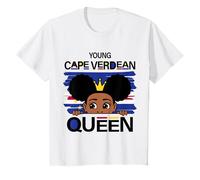 Kids Young Cape Verdean Queen Cape Verde Flag T-Shirt