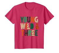 Kids Young Wild & Three Cute 3rd Birthday Wild Child Third Bday T-Shirt