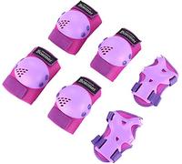 Kids/Youth Knee Pad Elbow Pads for Roller Skates Cycling BMX Bike Skateboard Inline Rollerblading Skating Skatings Scooter Riding Sports (A-Purple, Small (3-7 years))