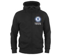 Kids Zip Hoodie Chelsea FC Black 8-9 Years