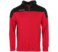 Kid's zip-up hooded track jacket Stanno Pride Rouge 10 ans