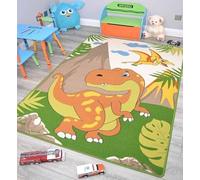 Kids Zoo Animals Dinosaur Rugs Washable Nursery Playroom Bedroom Colourful Childrens Toddler Soft Durable Play Mats (Dinosaurs, 80cm x 120cm)