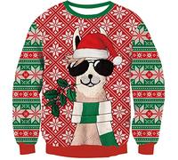 Kids4ever Boys Christmas Jumper Kids Alpaca Xmas Knitted Sweater Long Sleeve Knit Jumpers Sweatshirts for Children Party 9-10 Years