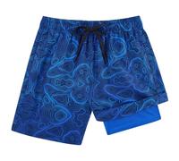 Kids4ever Boys Swim Trunks Quick Dry Swimming Shorts Compression Liner Anti Chafe Boxer Brief Swimwear Beach Board Surfing Shorts 7-18 Years