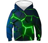 Kids4ever Kids Boys Girls 3D Print Graphic Galaxy Fleece Pullover Hoodies Sweatshirt with Kangaroo Pocket Funny Fleece Hooded 14-16 Years