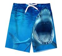 Kids4ever Swimming Trunks Boys 7-8T Funny Quick Dry Summer Holiday Beach Surf Swim Water Shorts Boardshorts with Mesh Lining