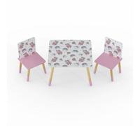 Kidsaw Peppa Pig Pattern Table And Chairs, Multi