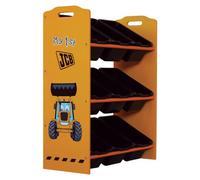 Kidsaw Jcb 9 Bin Storage Unit, Digger Theme, Black Storage Boxes, Kids