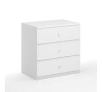 Kidsaw Kids Or Child 3 Drawer Storage Chest, White