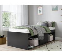 Kudl Low Single 3Ft Cabin Bed Black, Black