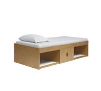 Kidsaw Low Single 3Ft Cabin Bed Frame, Oak Effect