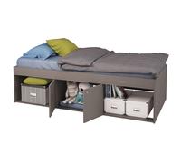 KUDL Low Single 3Ft Cabin Bed Open Grey, Grey