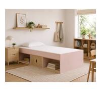 Kidsaw Low Single 3ft Cabin Bed PINK/OAK in Pink Kidsaw Pink Single