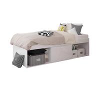 KUDL Low Single 3Ft Cabin Bed Open White, White