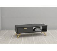 Kidsaw Lv19, 1 Drawer Coffee Table, Dark Grey