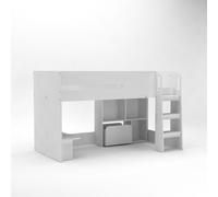 Kidsaw Mid Sleeper Toybox Cube in White | Size: Single Kidsaw White Single