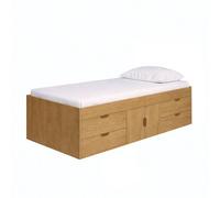 KIDSAW Captain's Single 3ft Cabin Bed OAK, Brown