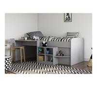 Kidsaw Pilot Cabin Bed In Grey With Built In Desk And Storage