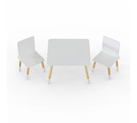 Kidsaw White Snow Table & Chairs Kidsaw White