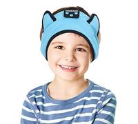 KIDSBAND Kids Headphones Bluetooth Headband Adjustable, Wireless Sleep Headphones for Kids with Wired Playback 3.5 MM Jack for Teens/Boys/Girls/Smartphones/School/Kindle/Airplane Travel/Plane/Tablet