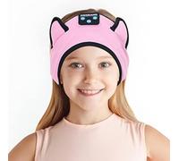 KIDSBAND Kids Headphones, Cozy Bluetooth Headphones for Kids with Wired Playback 3.5 MM Jack for School,Foldable Cat Ear Headset for Girls Boys Children,Kindle Tablet Cellphones Airplane Travel