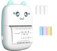 KIDSCREATIVITY Mini Thermal Printer,Bluetooth Labler Maker,Portable Thermal Printing Machine for Picture DIY Handcraft List Meno Notes Journal Receipt Instant Printer