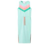 Kids'Dress with Drawstring Girls'Dress Children's Short Dress Light Mint vidaXL