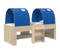 Kids'High Bed Frame with Tunnel Engineered Wood Children's Modern vidaXL