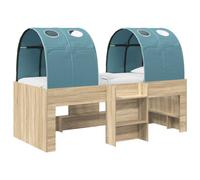 Kids'High Bed Frame with Tunnel Engineered Wood Children's Modern vidaXL