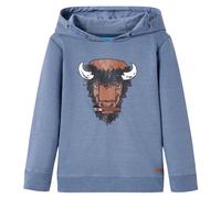 Kids'Hooded Sweatshirt Children Pullover Hoodie for Toddler Blue Melange vidaXL