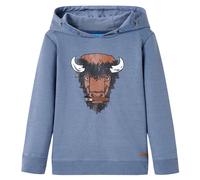 Kids'Hooded Sweatshirt Children Pullover Hoodie for Toddler Blue Melange vidaXL
