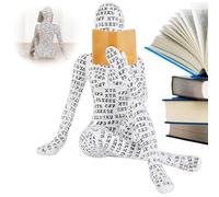 KIDSLOVE Pulp Reading Woman Figurine, Resin Ornament Sculpture of a Woman, Reading Woman Figurine, Resin Ornament Sculpture of a Woman Reading a Book for Bookshelves (4.1)