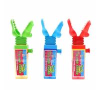 Kidsmania Gator Chomp, Assorted Fruit Flavoured Lollipops, Alligator Shaped Extendable Claw Grabber, 17 g (Pack of 12)