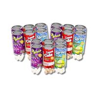 Kidsmania Soda Can Fizzy Candy - Pack of 3 (Packs of 6), 18 Total Cans By Lyza's Sweets & Treats